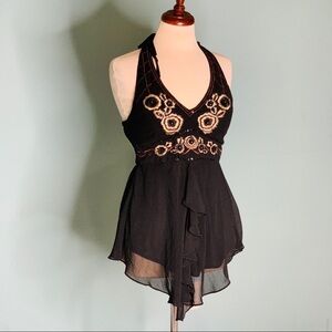 Maríneblu flowered designed‎ Blouse for Women